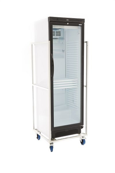 Cooldura transportvagn glasdörr kylskåp, galvaniserat stål, TTR01