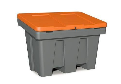 DENIOS kornbehållare typ GB 300, tillverkad av polyeten (PE), volym 300 liter, orange lock, 241-878