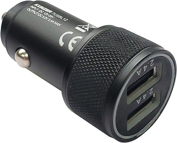 Kunzer USB-laddningsadapter 12V cigarettändare, 7USBL12