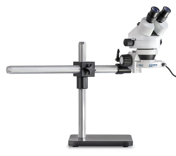 KERN Optics stereomikroskopset, Greenough 0,7 x - 4,5 x, kikare, okular HWF 10x / Ø 20mm High Eye Point, inbyggd strömförsörjning, OZL 961