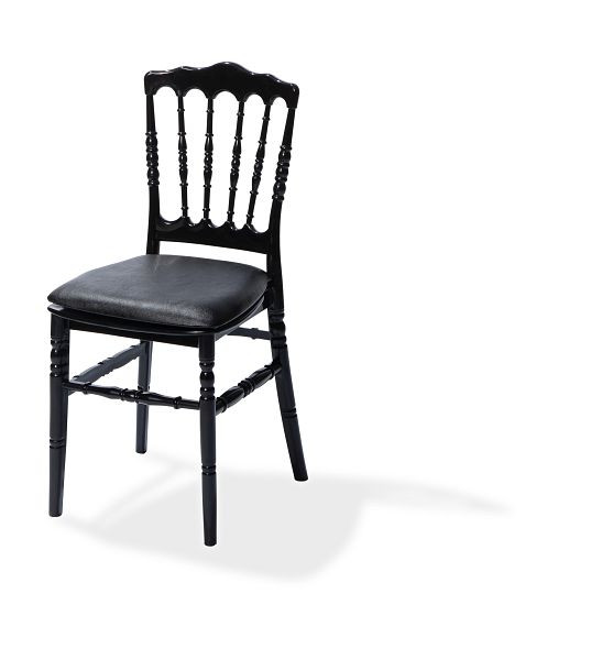 VEBA sittdyna konstläder svart för Napoleon/Tiffany stol, 38,5x40x2,5cm (BxDxH), 50400CB