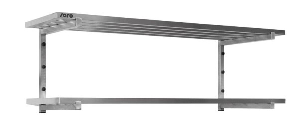 Saro vägghylla med stag, 2 hyllplan 1000mm, 700-4625