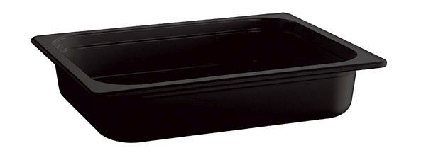 APS GN 1/2 behållare - ECO LINE-, 32,5 x 26,5 cm, djup: 100 mm, melamin, svart, 4,7 liter, 84307