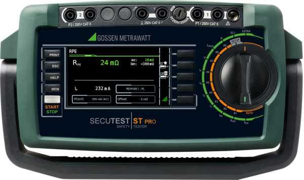 Gossen Metrawatt Secutest Pro, testenhet för att testa den elektriska säkerheten för enheter inklusive programvaran IZYTRON.IQ Business Starter, M707B