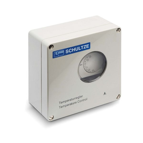 Schultze 1-000 rumstermostat/fuktrumsregulator för kaminer med flänsrör, -20 till +35°C, 1-000