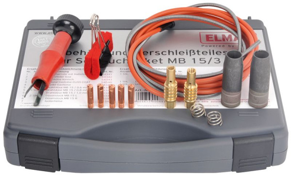 ELMAG tillbehörs- och slitdelarsats för slangpaket MB 15/3m/0,8 mm för EUROMIG 160/200 & EUROMIG plus 161/201/211-, 00088-serien