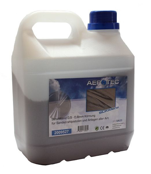 AEROTEC blästringssandblästringsmaterial 1,5 L kornstorlek 0,5-0,8 mm kapsel, 2009527