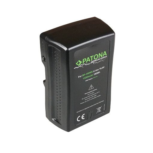 Patona V-Mount batteri 190Wh / 14,4V / 13200mAh, 23040