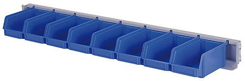 Bedrunka+Hirth containerhållare bredd 1000 inkl 8 synliga förvaringslådor storlek 2, mått i mm (BxDxH): 100 x 170 x 140, 03.900.012