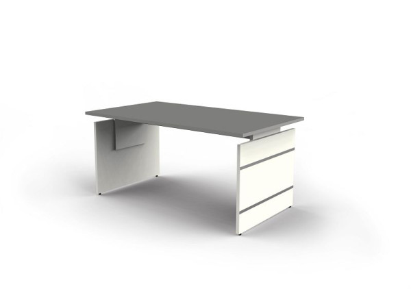Kerkmann höjdjusterbart sidobord, form 4, B 1600 x D 800 x H 680-760 mm, grafit, 114403.1