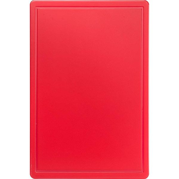 Stalgast skärbräda, HACCP, färg röd, 600 x 400 x 18 mm (BxDxH), MS1101600