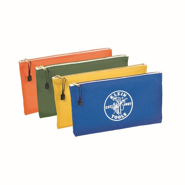 KLEIN TOOLS canvas 4-pack oliv / orange / blå / gul, 5140