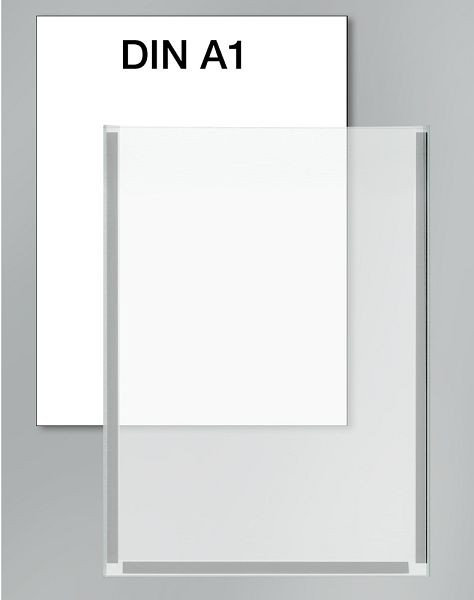 Kerkmann affischficka DIN A1, B 594 x D 1,5 x H 840 mm, klar, 44694700