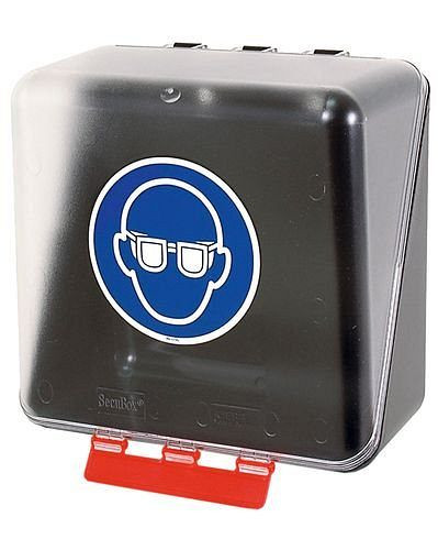 DENIOS midibox för förvaring av ögonskydd, transparent, 116-483