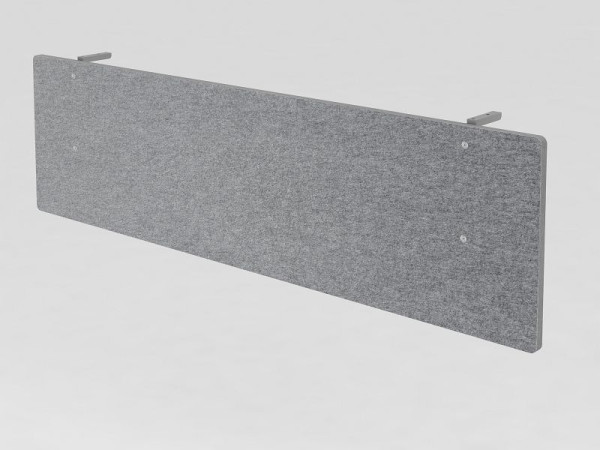 Hammerbacher skärm, ljudisolering för 180 bord, grå, av akustiskt material, ljudisoleringsklass C, VSIA18/5