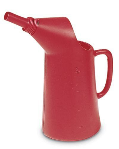 DENIOS påfyllningsburk av polyeten (PE), 2 liters volym, röd, 117-409