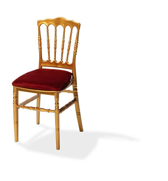 VEBA sittdyna velour bordeaux för Napoleon/Tiffany stol, 38,5x40x2,5cm (BxDxH), 50400CBR