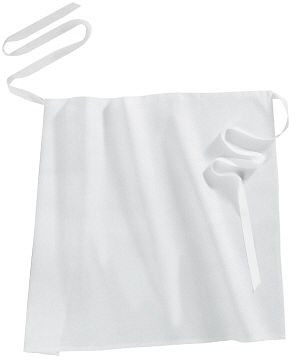 Contacto bistroförkläde/slips framtill 80 x 90 cm, vit, 6551/084