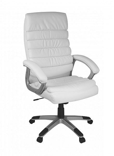 Amstyle kontorsstol Valencia konstläder vit ergonomisk med nackstöd, SPM1.184