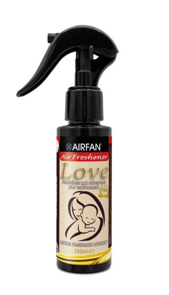 AIRFAN luftfräschare spray Love 100ml, PU: 15 flaskor, LO-14001