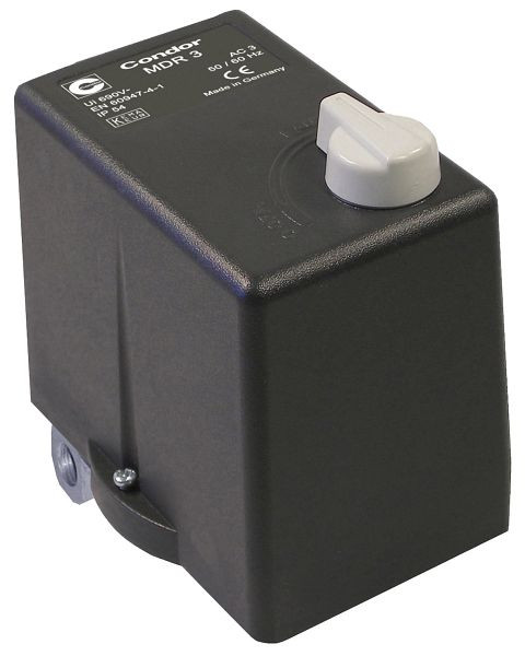 ELMAG tryckvakt CONDOR, MDR 3 EA/11bar, 400 volt (2,5 - 4A), inklusive övertrycksventil EV3 S, 11938