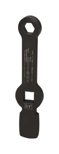 KS Tools 3/4" insexnyckel med 2 slagytor, 26 mm, 517.0926