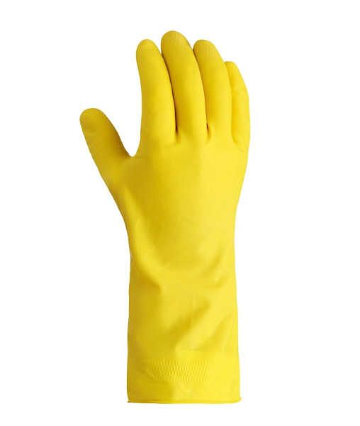 teXXor hushållshandskar NATURAL LATEX, gul, storlek: 7, förpackning med 200 par, 2220-7