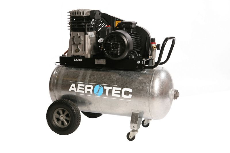 AEROTEC oljesmord kompressor 600-90, galvaniserad, 400 V, 2005270Z