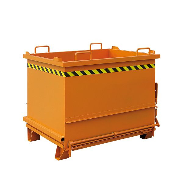 Eichinger industribyggmaterialbehållare med fällbart golv, 1000 kg, 300 liter ren orange, 20350400000000