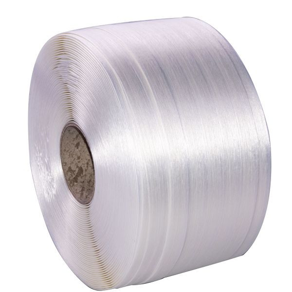 LINDER polyester trådstrukturtejp (Hot Melt) WG85, 25 mm, 925 daN draghållfasthet, 500 m / rulle, PU: 2 st, WG85