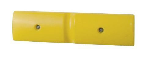DENIOS väggskyddsprofil 500, tillverkad av polyeten (PE), gul, 500 x 50 mm, set = 2 st.