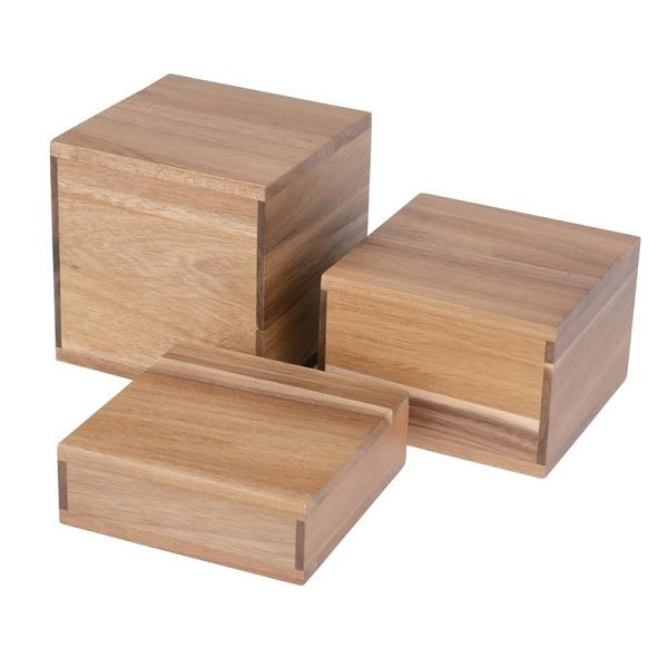 Olympia Ramar Acacia Wood Sideboard Risers (set med 3) DF875