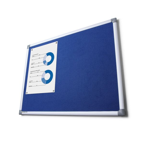 Showdown Displays Pinboard filt 100x150, blå, FBN100x150BLUE