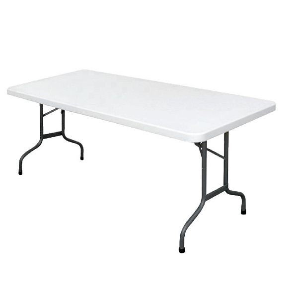 Bolero rektangulärt fällbart bord vit 182,7cm, U579