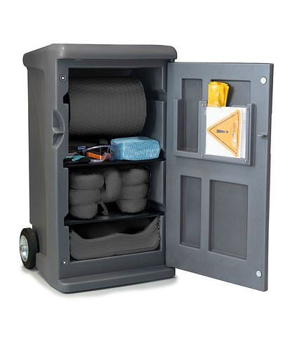 DENSORB Mobile Emergency Set, pärmar i grå Caddy Medium, Universal, 294-120