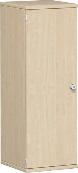 geramöbel dörrskåp 2 dekorativa hyllor, låsbart, lås till höger, 400x425x1152, lönn/lönn, N-10DR304-AA