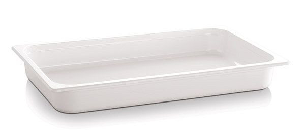 APS GN 1/2 behållare - ECO LINE-, 32,5 x 26,5 cm, djup: 100 mm, melamin, vit, 4,7 liter, 84301