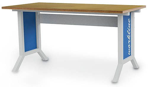 Bedrunka+Hirth Workline arbetsbord, höjdjusterbart, med vevjustering, 1500x750x735-1100 mm, 07.75.15AHV