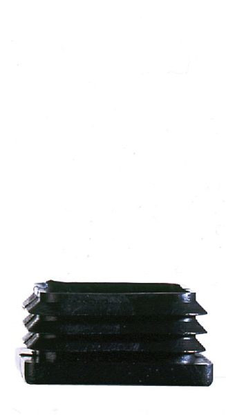 KLW pluggar för fyrkantsrör 40x40x2 mm av svart plast, 03 / KU-S-40x40