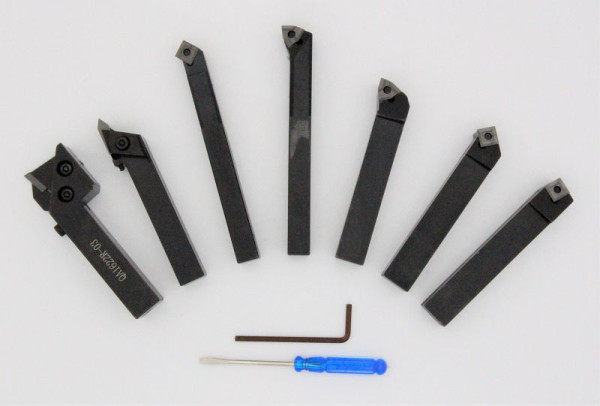 ELMAG vändskär svarvverktygssats, 7 delar, 12 x 12 mm, 88066