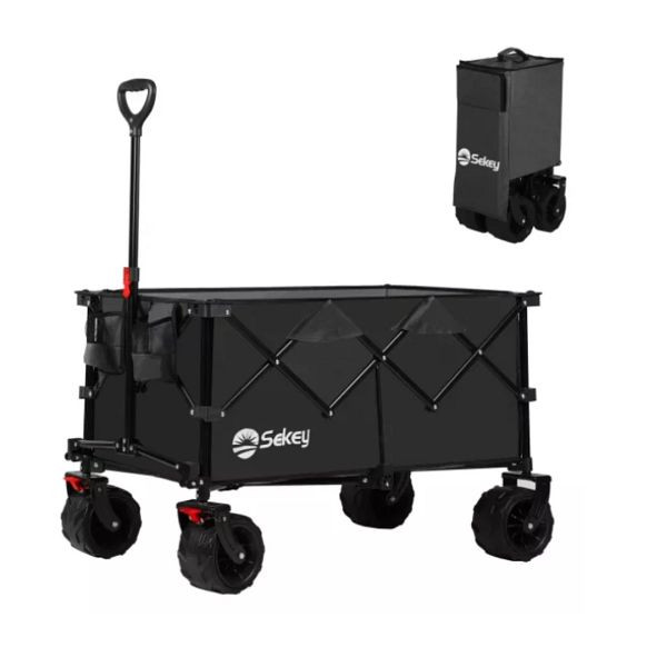 Sekey hopfällbar vagn med broms, färg: svart, FW21