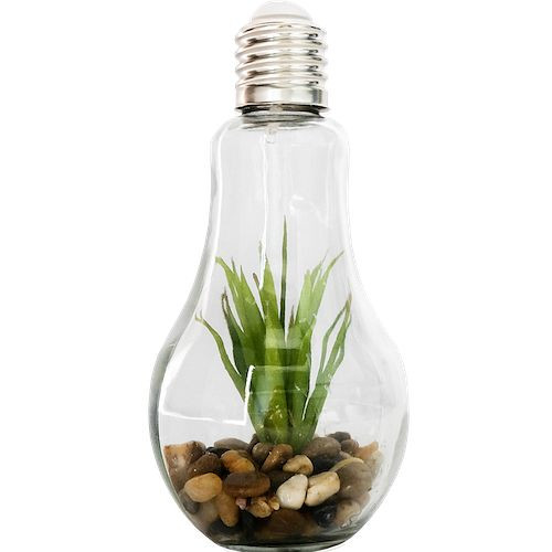 Technoline glasdekorationslampa med stenar och växter, 775783