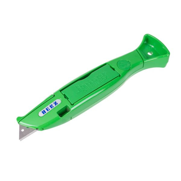 Herz Green Knife i plastfodral med 20 trapetsformade blad, 5201200