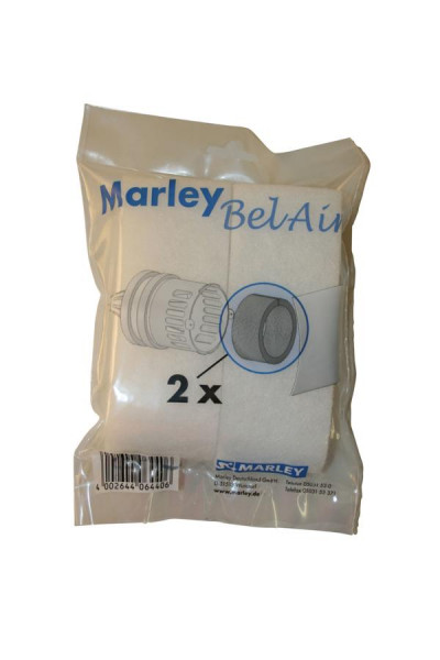 Marley tilluftskanal med ersättningsfilter för pollenskydd, PU: 2 st, 064406
