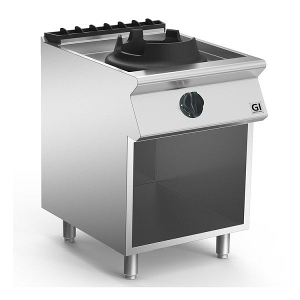 Gastro-Inox 700 "High Performance" wokbrännare med 1 brännare 10kW, 60cm, stående modell, 170.025