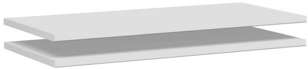 geramöbel mellanhylla för sammankoppling av 2 skåp, 2 st, 800x383x19, ljusgrå, N-383200-L