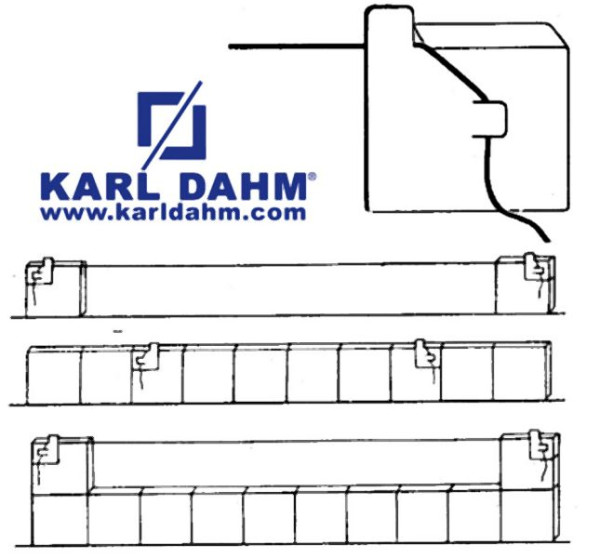 Karl Dahm kakelhäxa inklusive 5m gummisnöre, 1 par, 10036