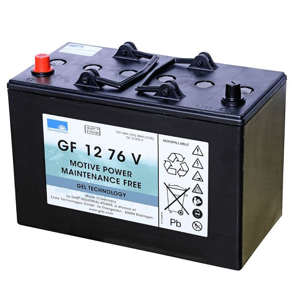 EXIDE batteri GF 12076 V, dryfit dragkraft, absolut underhållsfritt, 130100008