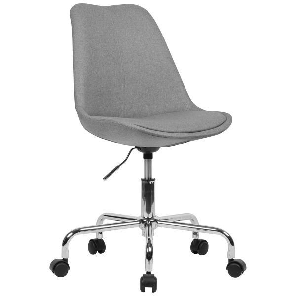 Amstyle skrivbordsstol ljusgrått tyg, SPM1.423