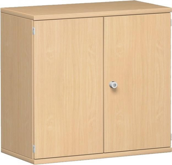 geramöbel dörrskåp 1 dekorativ hylla, låsbar, 800x425x768, bok/bok, N-10D208-BB